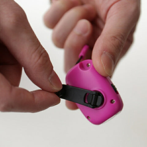 Rubitec RT SOLAR FLASHLIGHT Carabiner Pink RT-006PK [LED/Rechargeable]