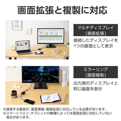 Elecom视频转换适配器[USB-C男性到女性VGA/USB-C女性电源/USB电源兼容/60W]（与Chrome/Android/ipados/ipados/ios/ios/Mac/Windows11兼容）黑色AD-CVGAPDBK2