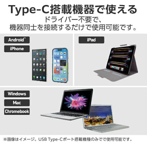 エレコム 映像変換アダプタ [USB-C オス→メス VGA /USB-Cメス給電 /USB Power Delivery対応 /60W] (Chrome/Android/iPadOS/iOS/Mac/Windows11対応) ブラック AD-CVGAPDBK2