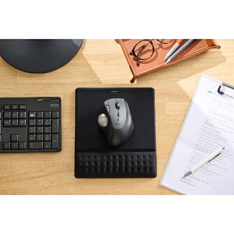 ELECOM Mouse Pad [202x230x25mm] Wrist Rest included COMFY Series Black MP-CF095WBK