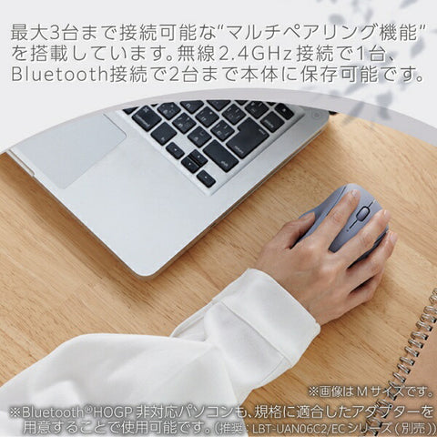 elecom鼠标壳抗菌抗菌大小（与chrome/android/iPados/ios/mac/windows11兼容）海军M-SH11MBSKNV [blueled/wireless/3按钮/蓝牙/USB]