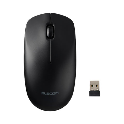 ELECOM Mouse (Compatible with Chrome/Mac/Windows11) Black M-LE10DRXBK [Optical/Wireless/3 Button/USB]