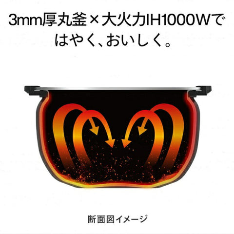 雙鳥 快速美味 3杯IH電鍋 黑色 RM-D793B [3杯/IH]
