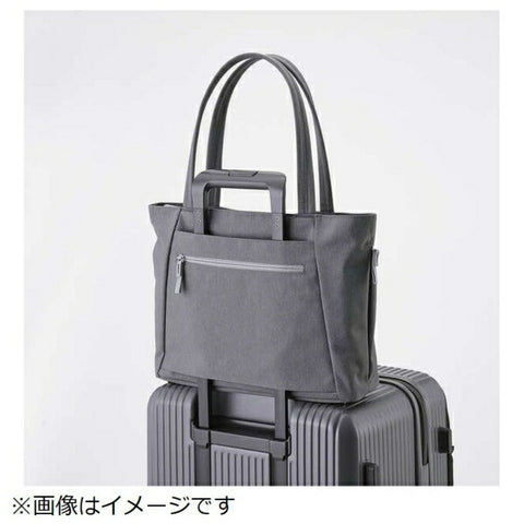 ELECOM Laptop Compatible [up to 14.0 inches] Tote Bag M (8L) Carry-on Compatible Off Toco Series Gray BM-OFTBM01GY