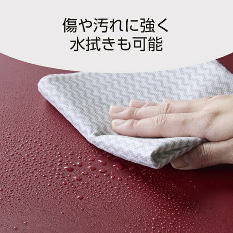 Elecom Desk Mat [900x430x1.7mm]雙面軟皮革黑色X紅色MP-DM05BKRD