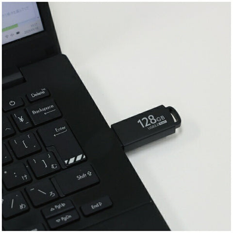 原始基本USB內存（與Mac / Windows11兼容）黑色OB-UM3A128G [128GB / USB Typea / usb3.2 / CAP類型]