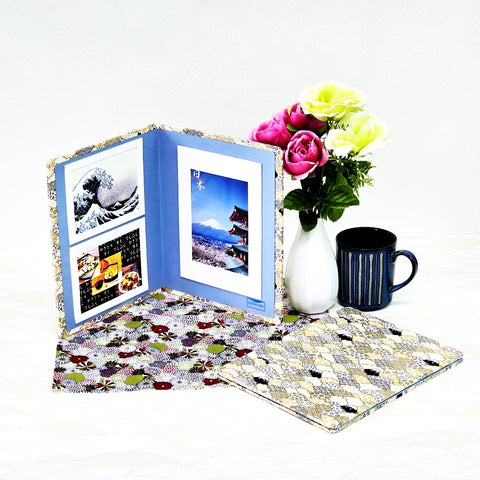 Plentiful Happiness & Mount Fuji Standing Double Photo Frame