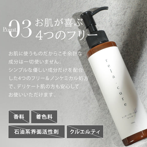 rela.cure Massage Lotion for body : Grape fruits 2 bottoles