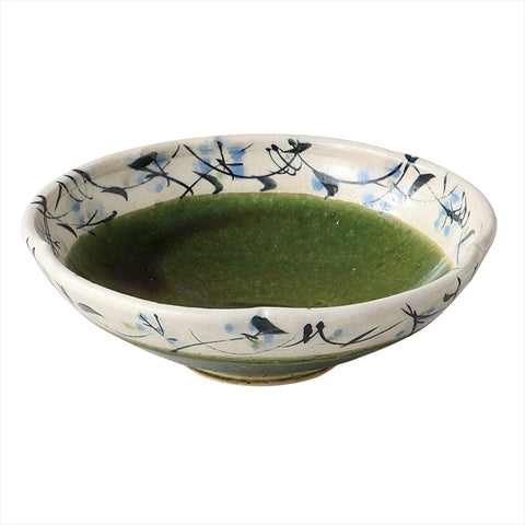 [Mino Ware] Oribe Flower Circle Flower 5.0 냄비 [화장품 상자]