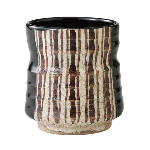 [Seto Yaki] Harukusa Kuro Club Cunch [Wood Box]
