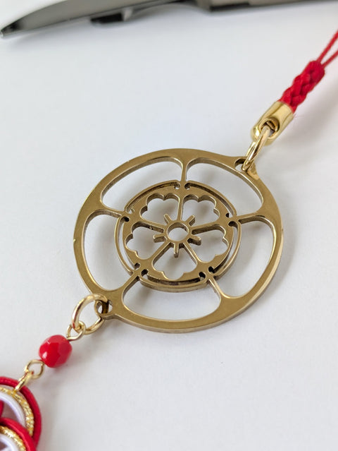 Japanese Traditional Ornament "Oda Nobunaga" Mizuhiki (with Sword-shaped Clip)
