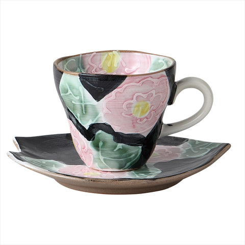 [Mino Ware] ICHI RED BULTE COFFEE BOWL DISH [Ball Box]
