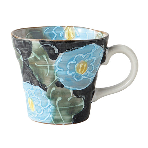 [Mino Ware] ICHI -CHO BLUE BULTE MUG [Ball Box]