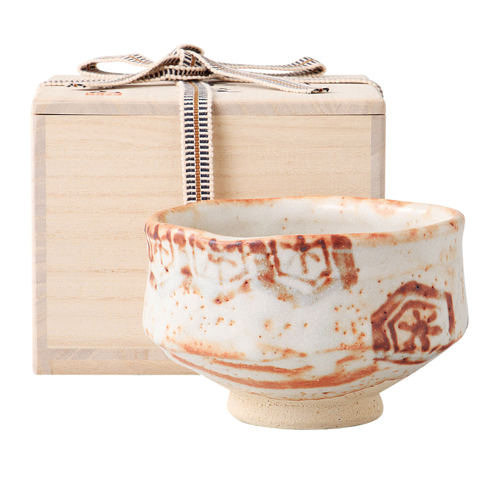 Mino Ware] Shino Kame -shelled茶碗[木箱] – TaxFreeOnline.jp