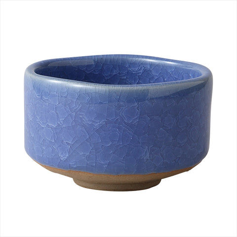 [Mino ware] Kame shell Matchu bowl (blue) [Paste box]