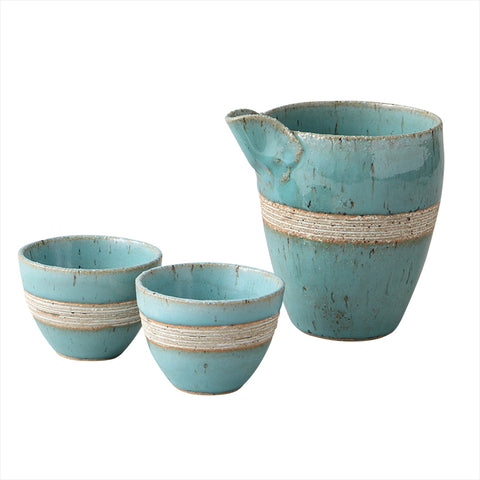 [Mino ware] Uniform kiln sake ware [Ball box]