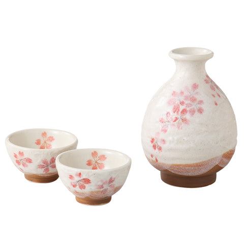 [Mino Ware] Heian Cherry Blossoms 3p [Ball Box]