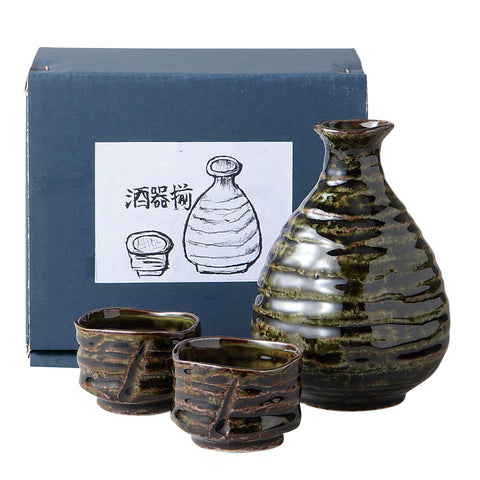 [Mino Ware] Rust Weaving 수제 포도 나무 양모 동맹국 [Ball Box]