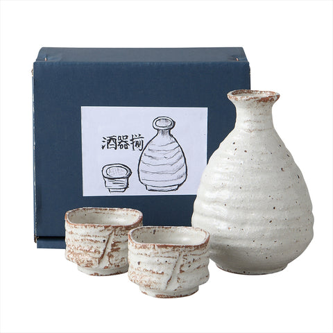 [Mino Ware] Rust Shino Hand -Made Vulgar Wool Ally [Ball Box]