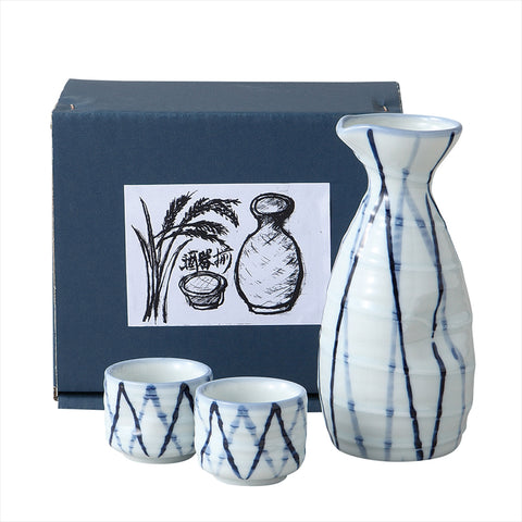 [Mino Ware] Ichijusakusa Sake Works [Ball Box]