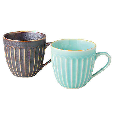 [Mino Ware] Peacock Pair Mug Cup [메이크업 박스]