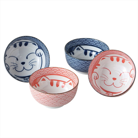 [Mino Ware] Aomi Wave Neko 4.0 Bowl OB Bowl 4.0 고객 [Cosmetic Box]
