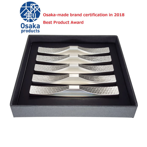 Cutlery Rest (Chrysanthemum, Plum Blossom, Cherry Blossom, Peony, Azalea) 5pcs Set Japanese Stainless Steel