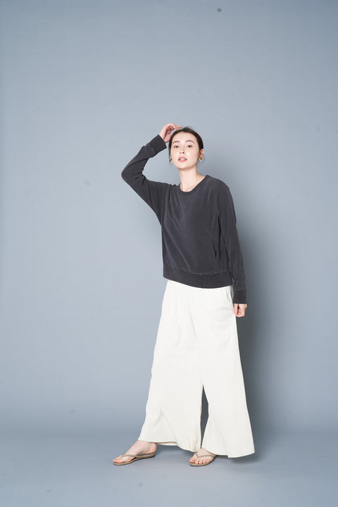 LOW SILK LONG SLEEVE CREW SWEAT