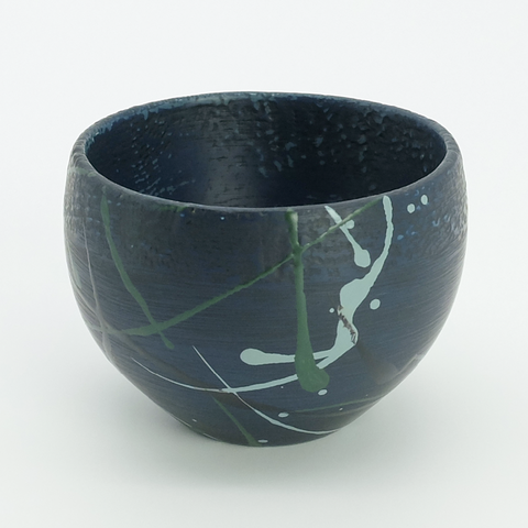 不倒清酒杯 單寧風塗漆 顏色：藍