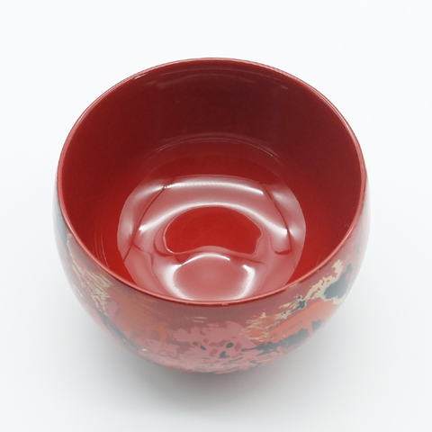 No Spill Red Polished Sake Cup