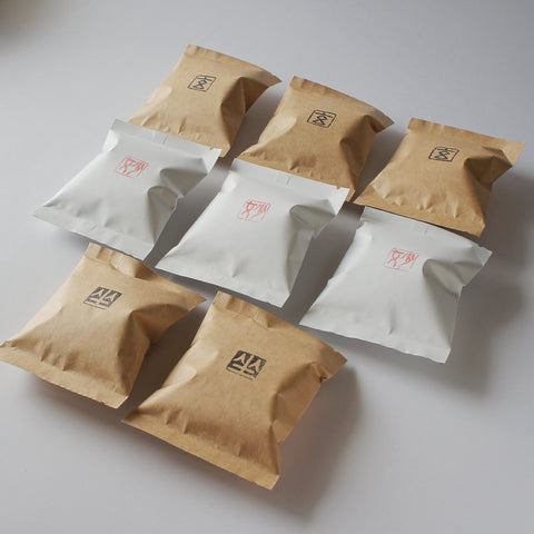 Saito Coffee Original Blend (Gen, Myou, Za) Hand-roasted Coffee 50g × 8 Bags