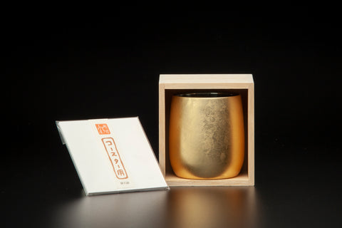 2 layer type Shi-Moa On The Rocks Daruma Cup HAKUGOROMO (with ECHIZEN-WASHI coaster 10pcs)
