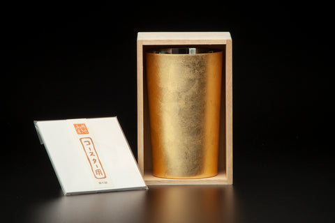 2 layer type Shi-Moa Highball Cup HAKUGOROMO  (with ECHIZEN-WASHI coaster 10pcs)