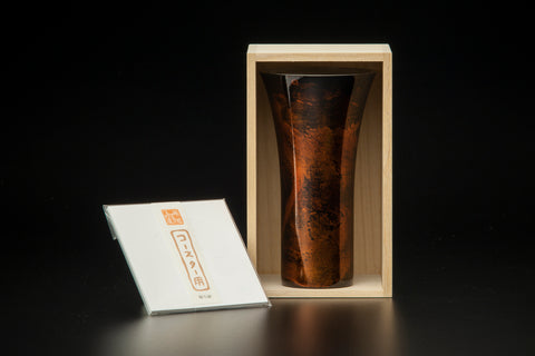 1 layer type Shi-Moa URUSHI-NAGASHI Beer Cup (L) Black Byakudan