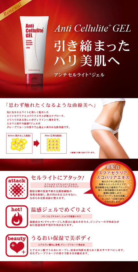 アンチセルライト＋ジェル 日本製