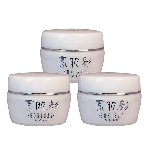 SOKISAI GOLD  90G all in one cream/ paraben-free and phenoxyethanol-free　3 box sets