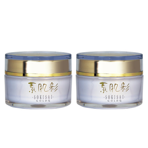 SOKISAI GOLD Q CREAM 50G all in one cream/ paraben-free and phenoxyethanol-free  2 box sets