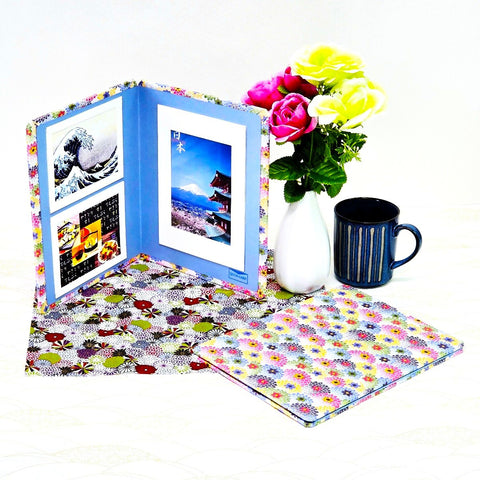 Pingpong Chrysanthemums in Full Bloom Standing Double Photo Frame