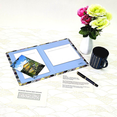 Plentiful Happiness & Good Fortune Greeting Card & Standing Double Photo Frame