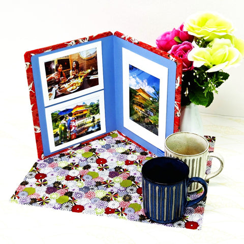 Seven Treasures & Crane Standing Double Photo Frame