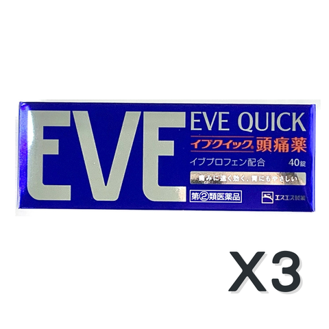 【3%OFF】Eve Quick headache medicine 40 tablets ×3