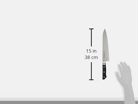 藤寅作 牛刀 240mm 日本製 コバルト合金鋼 両刃 肉切りだけでなく魚や野菜の調理に使えるシェフナイフ DPコバル合金鋼割込 口金付 FU-809