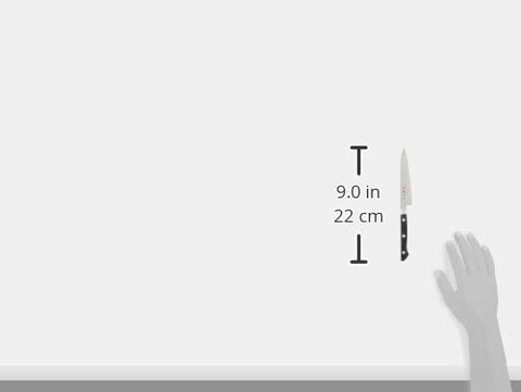 후지토라사쿠 페티 나이프 120mm, 일본산, 코발트 합금강, 양날 모양, 과일 및 채소의 껍질 벗기기 및 장식 절단에 적합, 육류 및 생선 요리용 다용도 나이프, 인터럽트 베이스가 있는 후지토라사쿠 DP 코발트 합금 스틸 FU-801