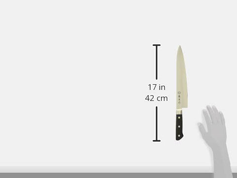 藤寅作 牛刀 270mm 日本製 コバルト合金鋼 両刃 肉切りだけでなく魚や野菜の調理に使えるシェフナイフ DPコバル合金鋼割込 口金付 FU-810 シルバー/ブラック