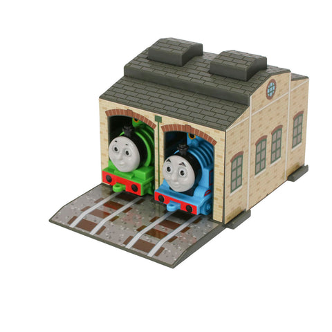 Thomas & Friends Thomas vs Percy Train Warehouse Race!