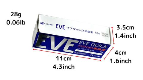 【3%OFF】Eve Quick 두통약 40 정 ×3