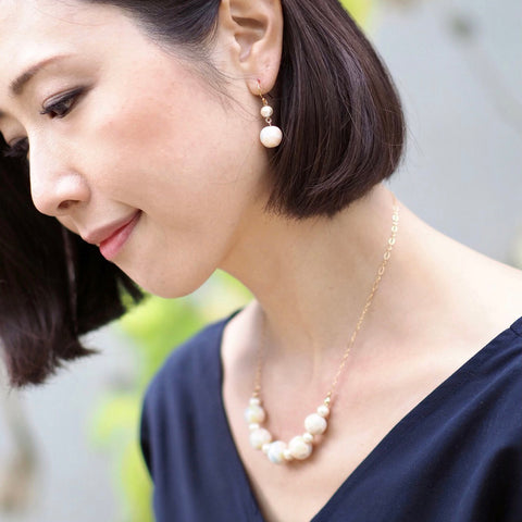 Mosaic Pattern Necklace Handcrafted in Japan