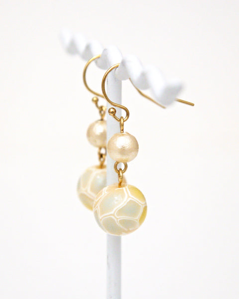 モザイク柄 ピアス Handcrafted in Japan