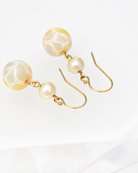 モザイク柄 ピアス Handcrafted in Japan