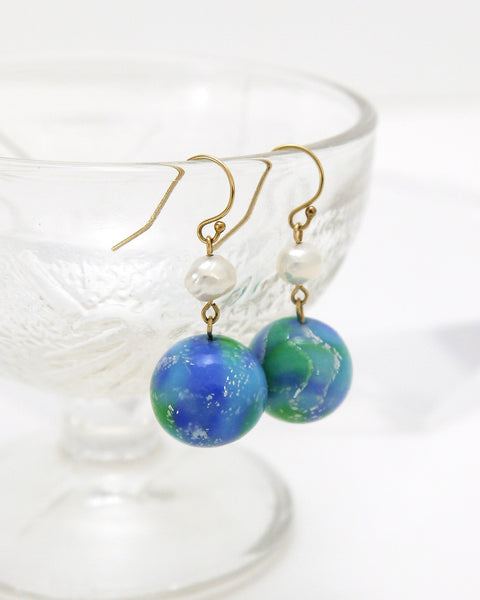 Earth Earrings Handcrafted in Japan